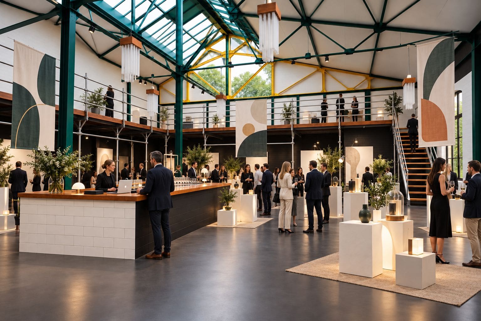 Brand Activation und Ausstellung in der Halle des Cordeshofs
